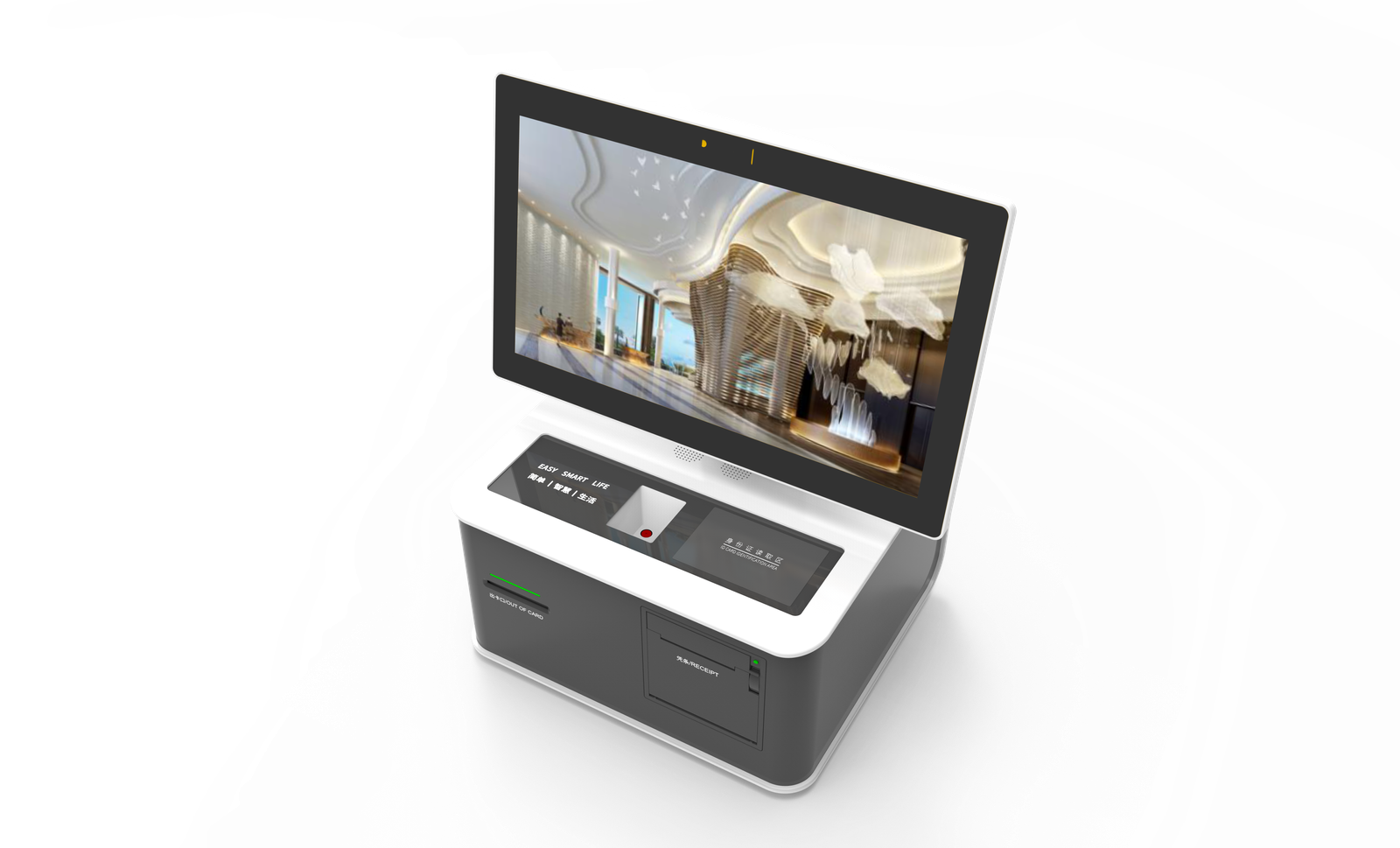Dual-screen Hotel Check-in Desktop KioskTTCE-HT248-WS